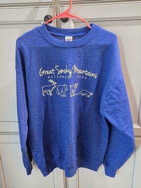 NWOT Hanes Great Smoky Mountains National Park Crewneck Sweatshirt Size L